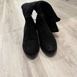Suede Black Women's Boots